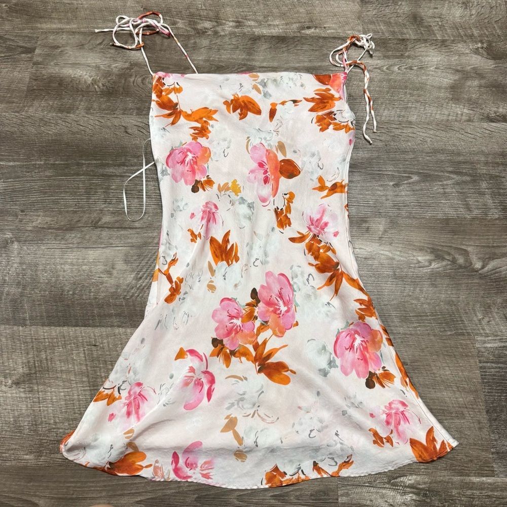 Zara Floral Print Mini Dress Size Small